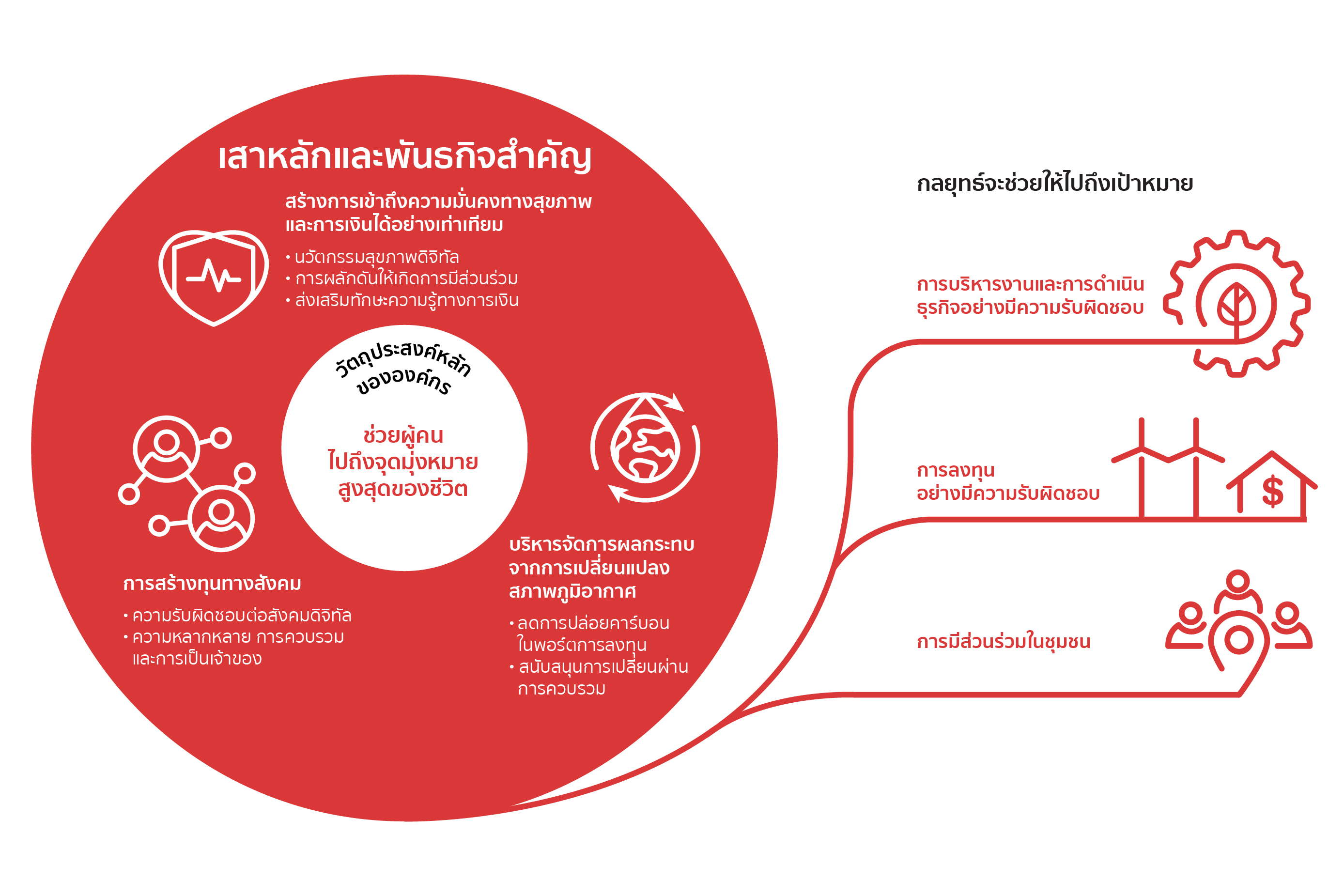 วัตถุประสงค์หลักขององค์กร
